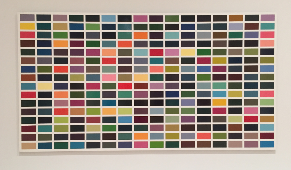 Gerhard Richter's 256 Farben (256 Colors) on display at SF Moma